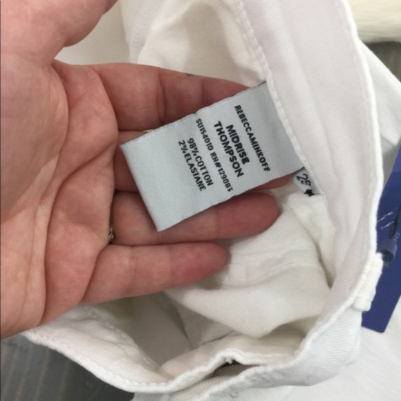 {Rebecca Minkoff} Midrise Skinny White Jeans - Picture 4 of 8